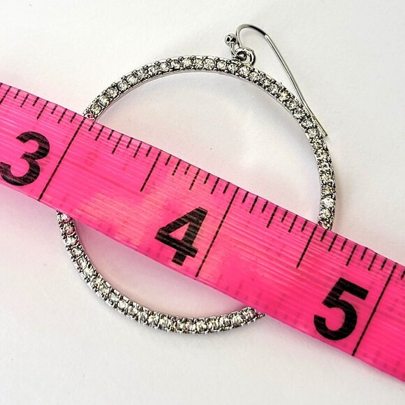 Gold Tone Round Earrings - Picture 4 of 5